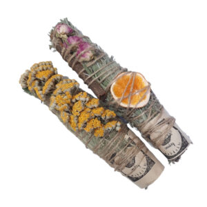 Beruhigendes Smudge mit Lavendel und Königskerze – Für nächtliche Rituale geeignet (2er-Pack)