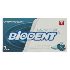 Zuckerfreier Mini-Stick-Kaugummi mit Eukalyptusgeschmack von Biodent (6 Stück)