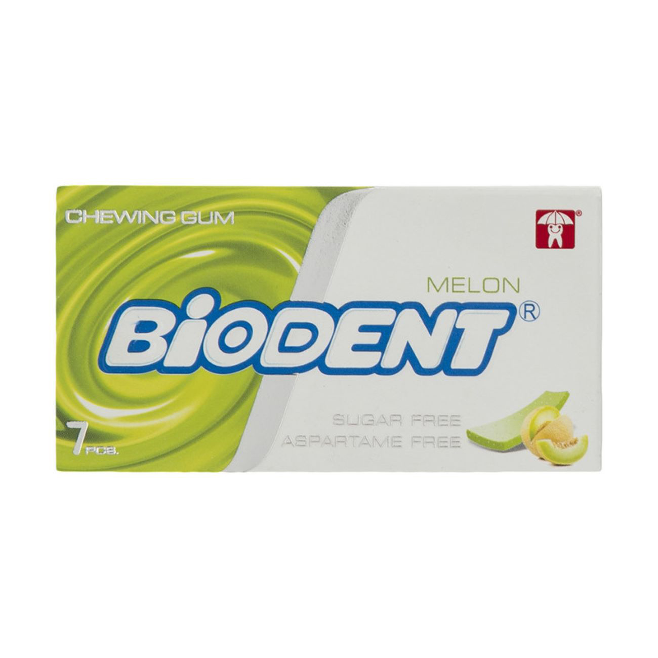 Zuckerfreier Mini-Stick-Kaugummi mit Melonengeschmack von Biodent (6 Stück)