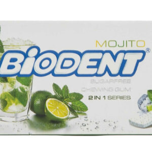 Zuckerfreier Mini-Stick-Kaugummi mit Mojito-Geschmack von Biodent (6 Stück)