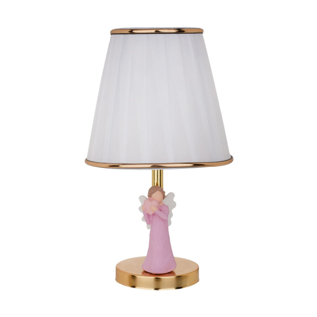 Tischlampe mit Figur – Engel-in-Liebe-Design