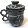 Dreiteiliger handgefertigter natürlicher Stein-Tee-Infuser für Kräuter- und losen Tee