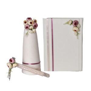 Traditionelles iranisches Zuckerhut-Set mit Schneidewerkzeug und Notizbuch für die Baleh-Boroon-Verlobungsfeier