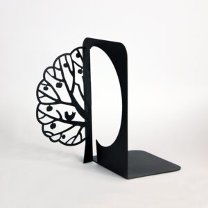 Buchstütze mit Baum-Design – Geeignet für Regale in Wohnräumen, Büros und Arbeitszimmern