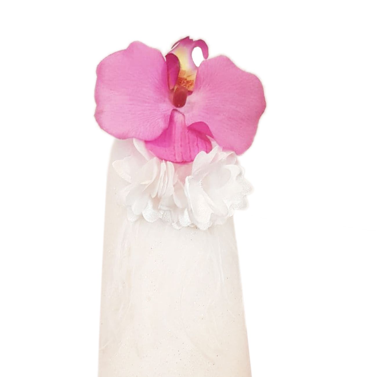 Hochzeitszuckertüten mit zarten Stoffblumen – Ideal für Verlobung & Junggesellenabschied, (5er Set)