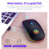 Kabellose Logitech-Gaming-Maus – 4 Tasten, RGB-Beleuchtung, leise Klicks, USB-Dongle, optischer Sensor