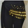 Womens-Gold-Coin-Fringe-Scarf-–-Hip-Shawl-Suitable-for-Arabic-Dance-1
