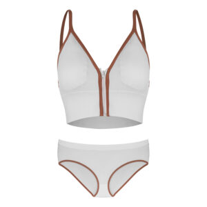Damen Sport-BH und Höschen-Set – Modell 36048 in Weiß