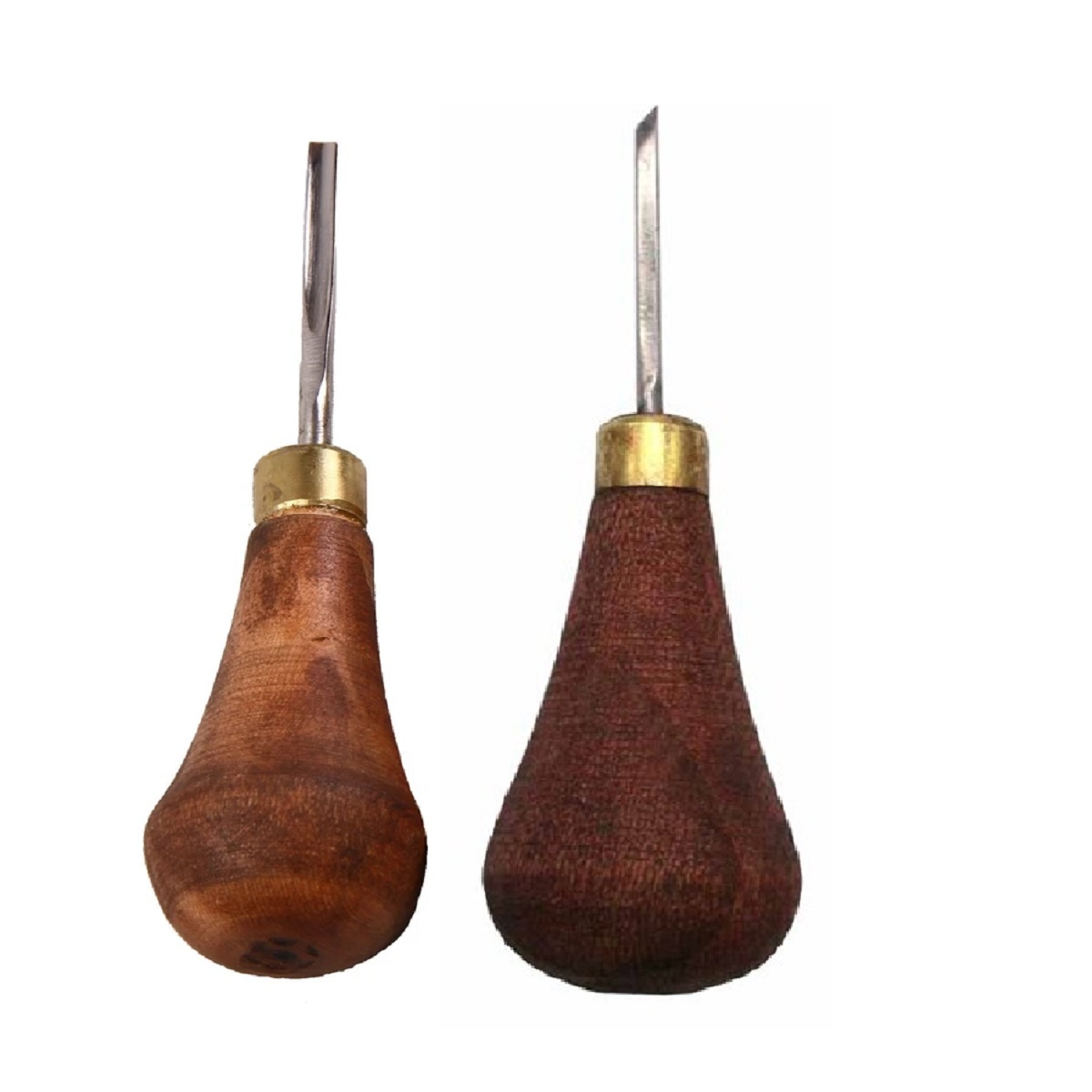 Holzschnitz Palmmeißel – Ergonomischer Griff für Feinarbeiten (Set mit 2 Stück)