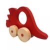 Holz-Dinosaurier-Spielzeug für Kleinkinder – Umweltfreundliche Schiebe- & Spiel-Figur