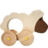Holz-Schaf Schiebespielzeug – Handgemachtes rollendes Tier-Spielzeug für Kleinkinder