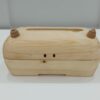 Handgefertigter Holz-Taschentuchhalter – Freundliches Monster-Design