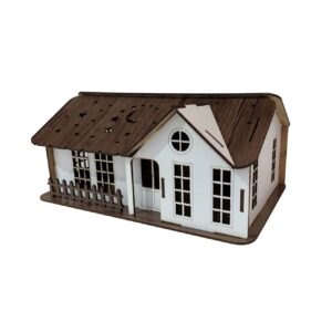 Holz-Taschentuchabdeckung – Hausstil-Design