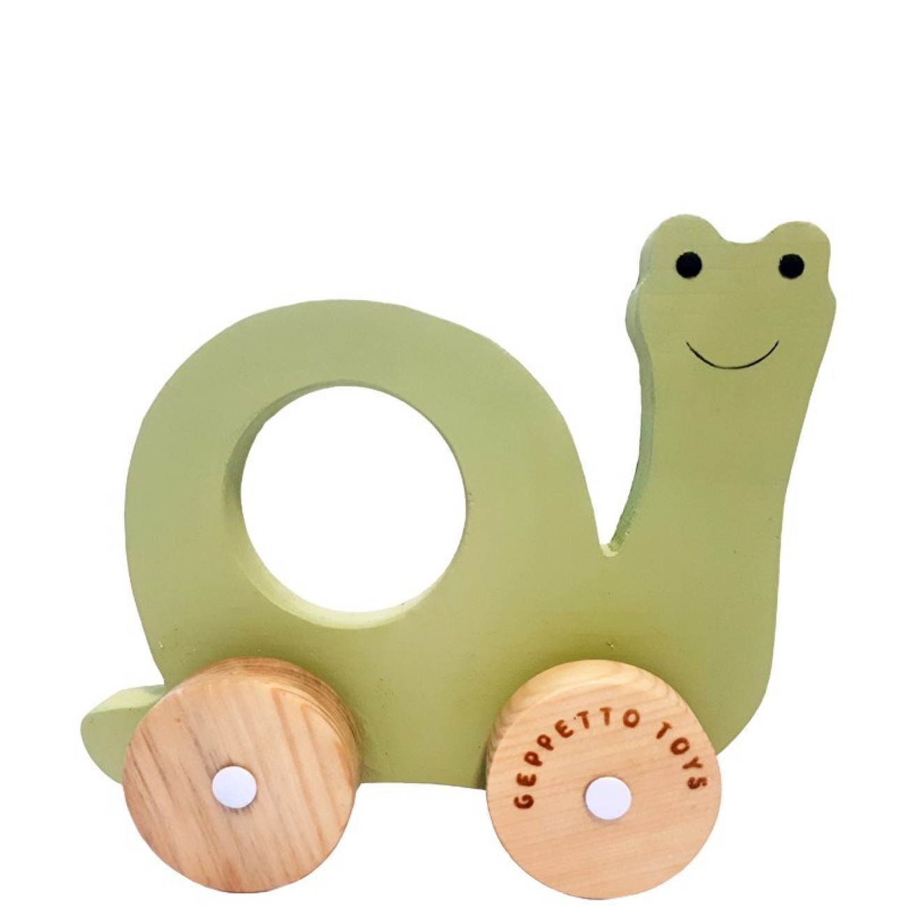 Zepetooys Holzspielzeug Schnecke – Umweltfreundliches, handgefertigtes Spielzeug für Kleinkinder