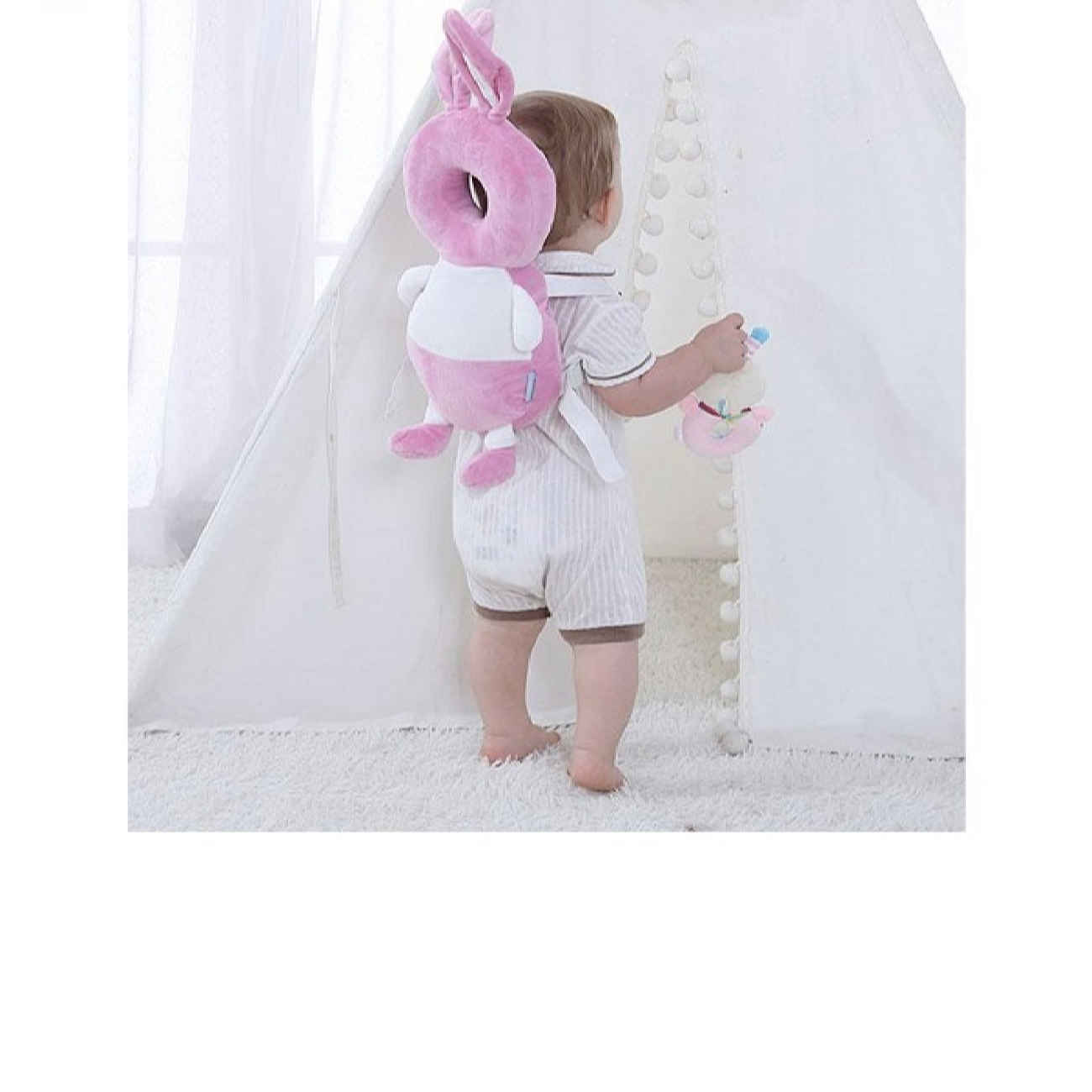 Kopfschutz-Kissen für Babys – Weich & Anti-Sturz mit niedlichem Hasen-Design für zusätzlichen Komfort