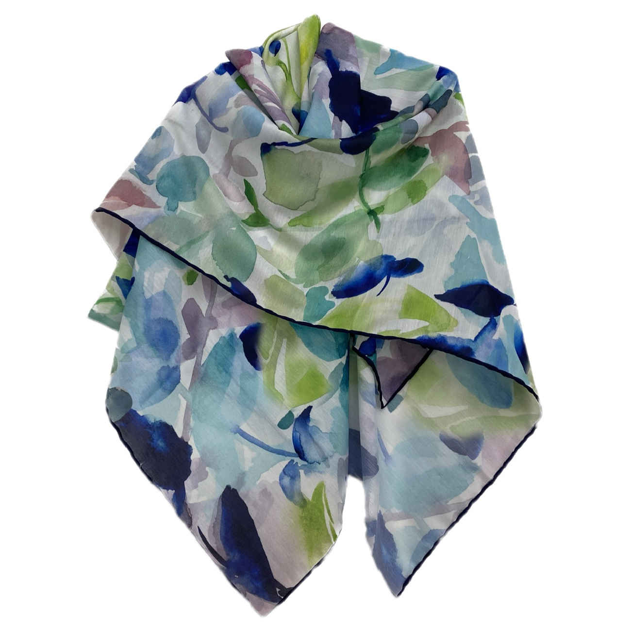 Hellblauer Schal mit Blumenmuster – Stilvoll und für alle Jahreszeiten geeignet