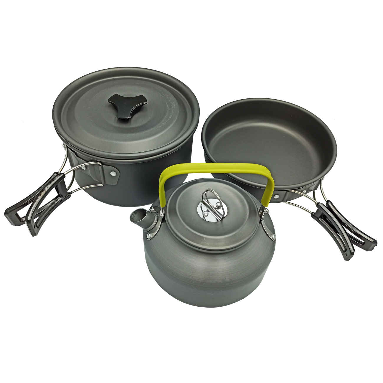 Camping-Kochgeschirr-Set – Leicht, antihaftbeschichtet und kompakt für das Kochen unter freiem Himmel