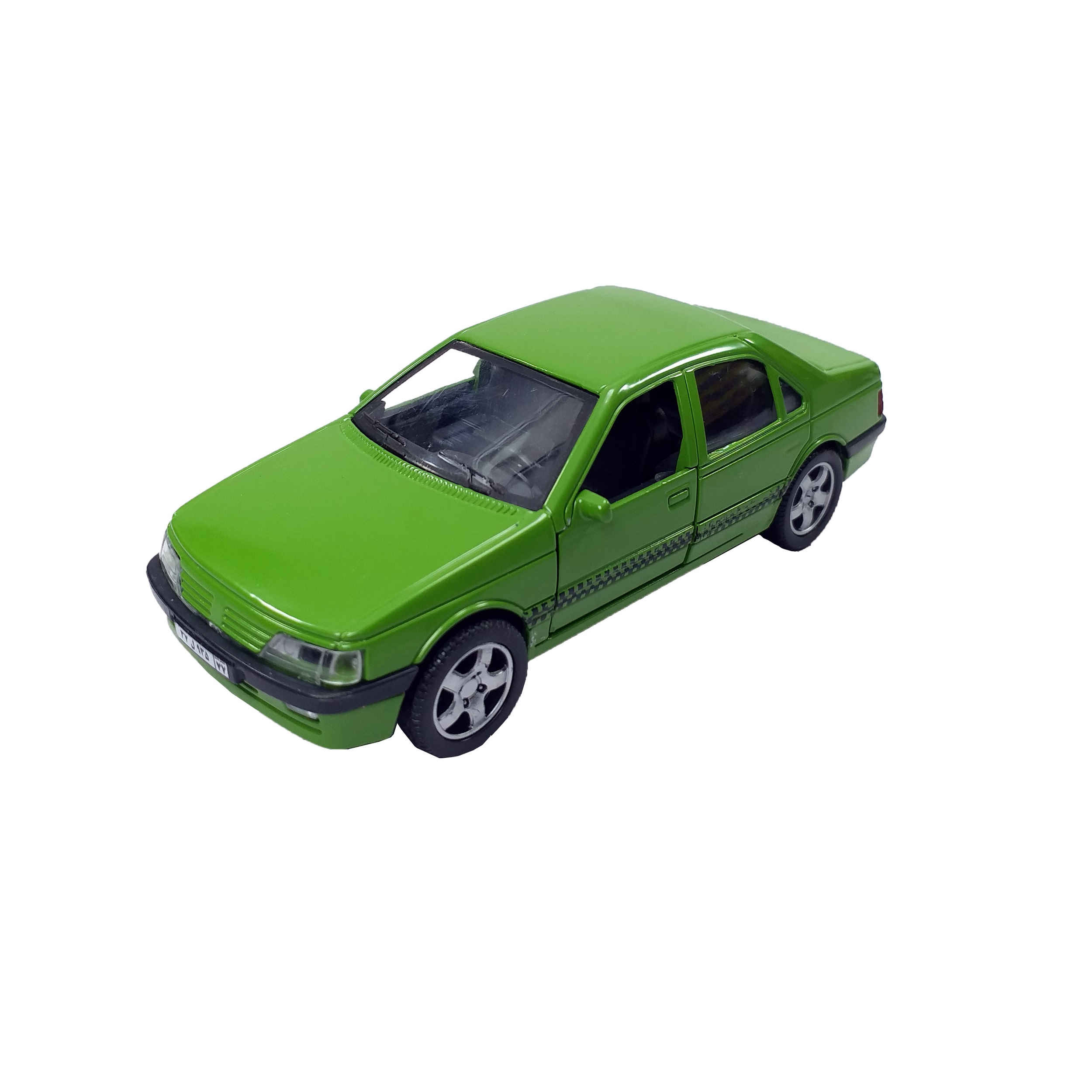 Gussmodell Peugeot 405 Taxi – Klassisches iranisches Taxidesign in Grün