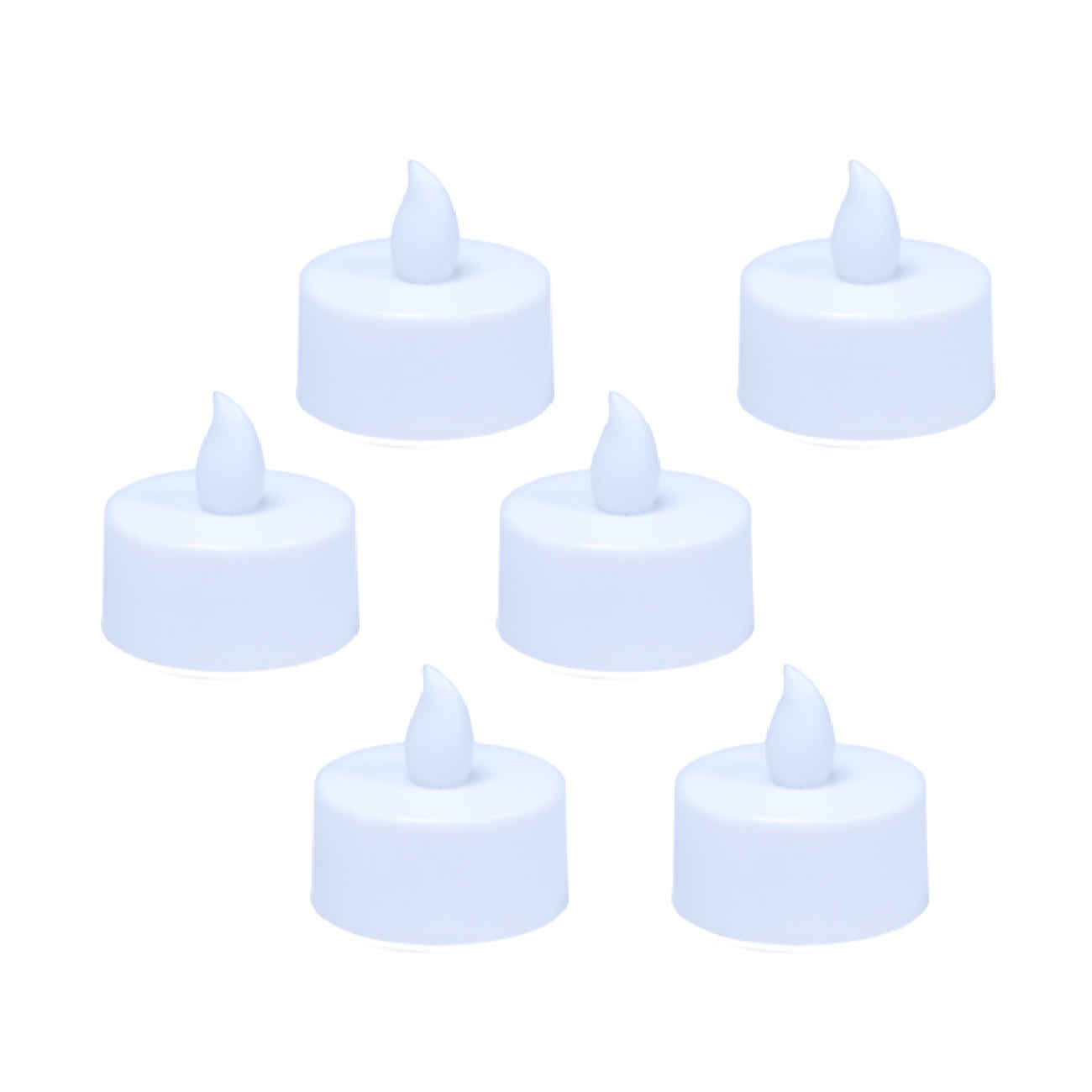 Flammenlose LED-Kerze – Realistisches Licht ohne Hitze oder Rauch – Batteriebetrieben (6er Set)