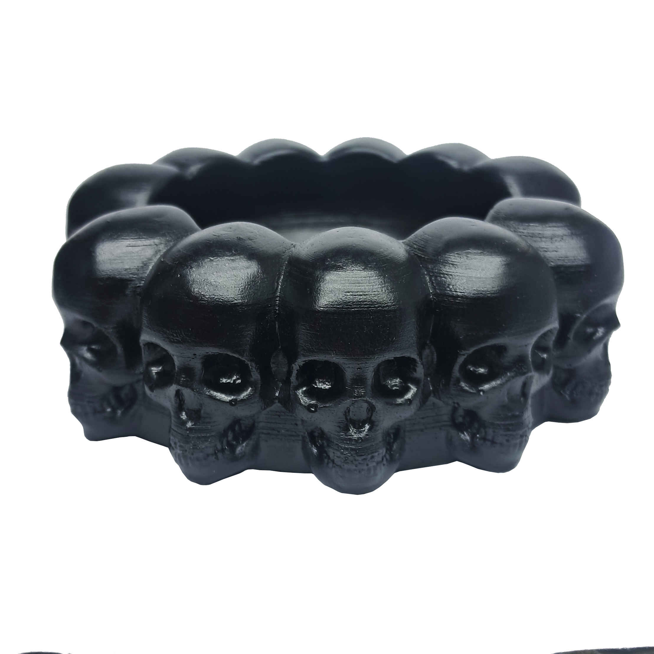 Origineller und humorvoller Aschenbecher – Coole und einzigartige Geschenkidee für Raucher mit Totenkopf-Motiv
