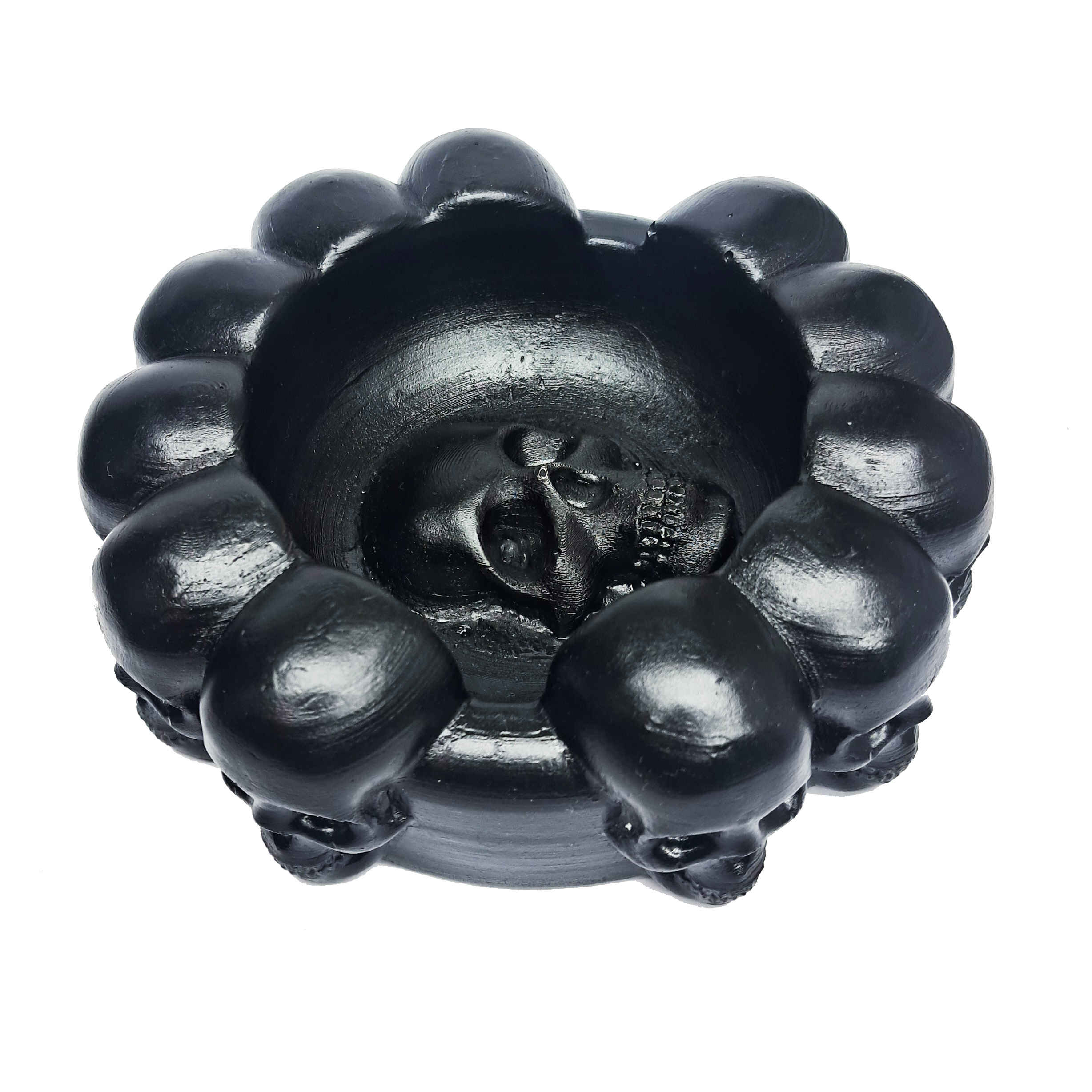 Origineller und humorvoller Aschenbecher – Coole und einzigartige Geschenkidee für Raucher mit Totenkopf-Motiv