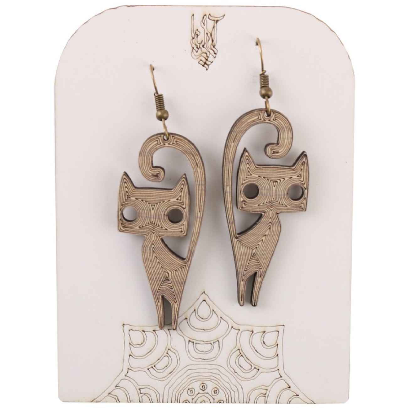 Handgefertigte Holzohrringe für Damen – Leichter Boho-Schmuck, perfektes Geschenk für sie