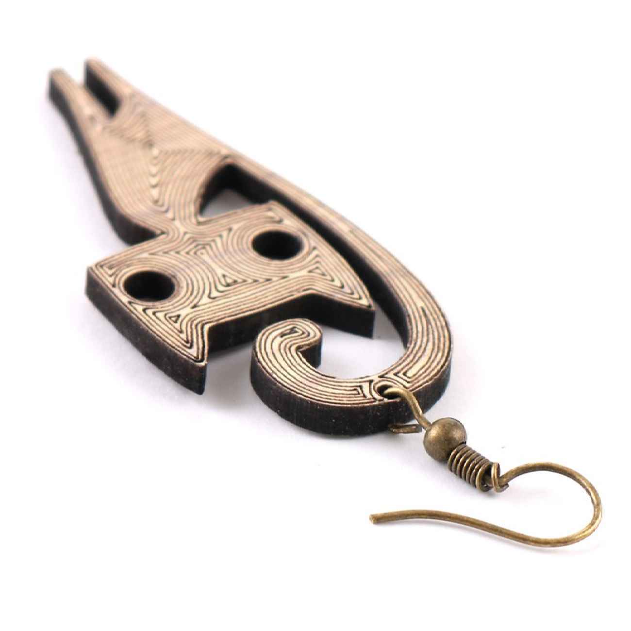Handgefertigte Holzohrringe für Damen – Leichter Boho-Schmuck, perfektes Geschenk für sie