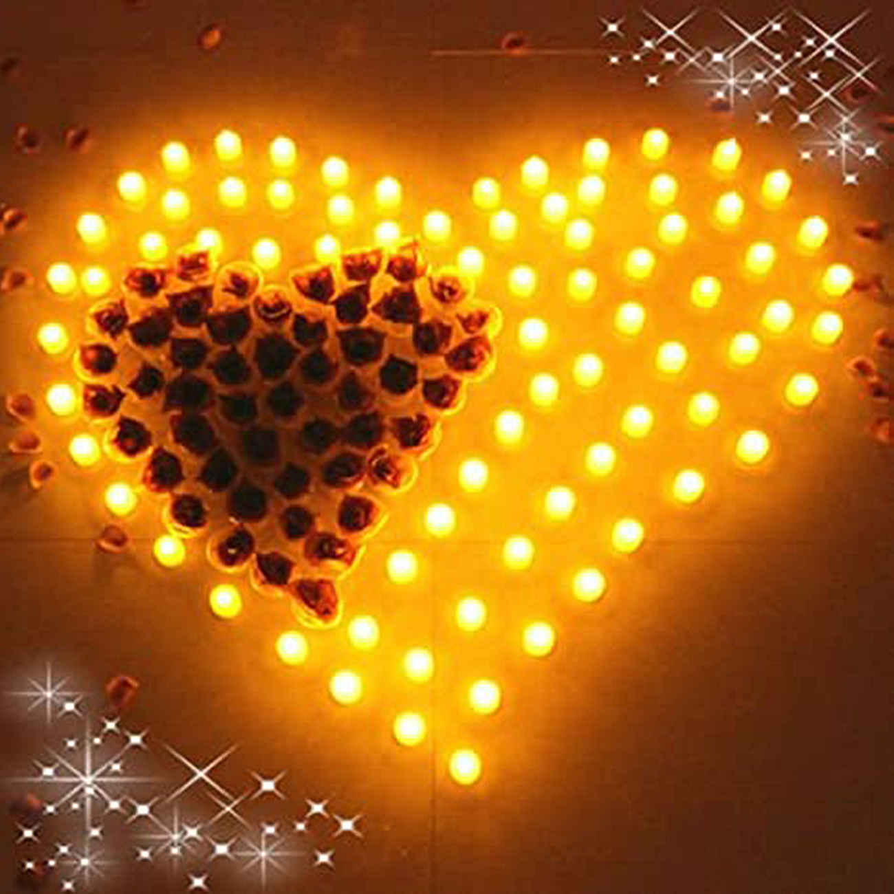 LED-Kerze ohne Flamme – Batteriebetrieben, flammenlos und ohne Unordnung – Elegante Ambientebeleuchtung (12er Set)