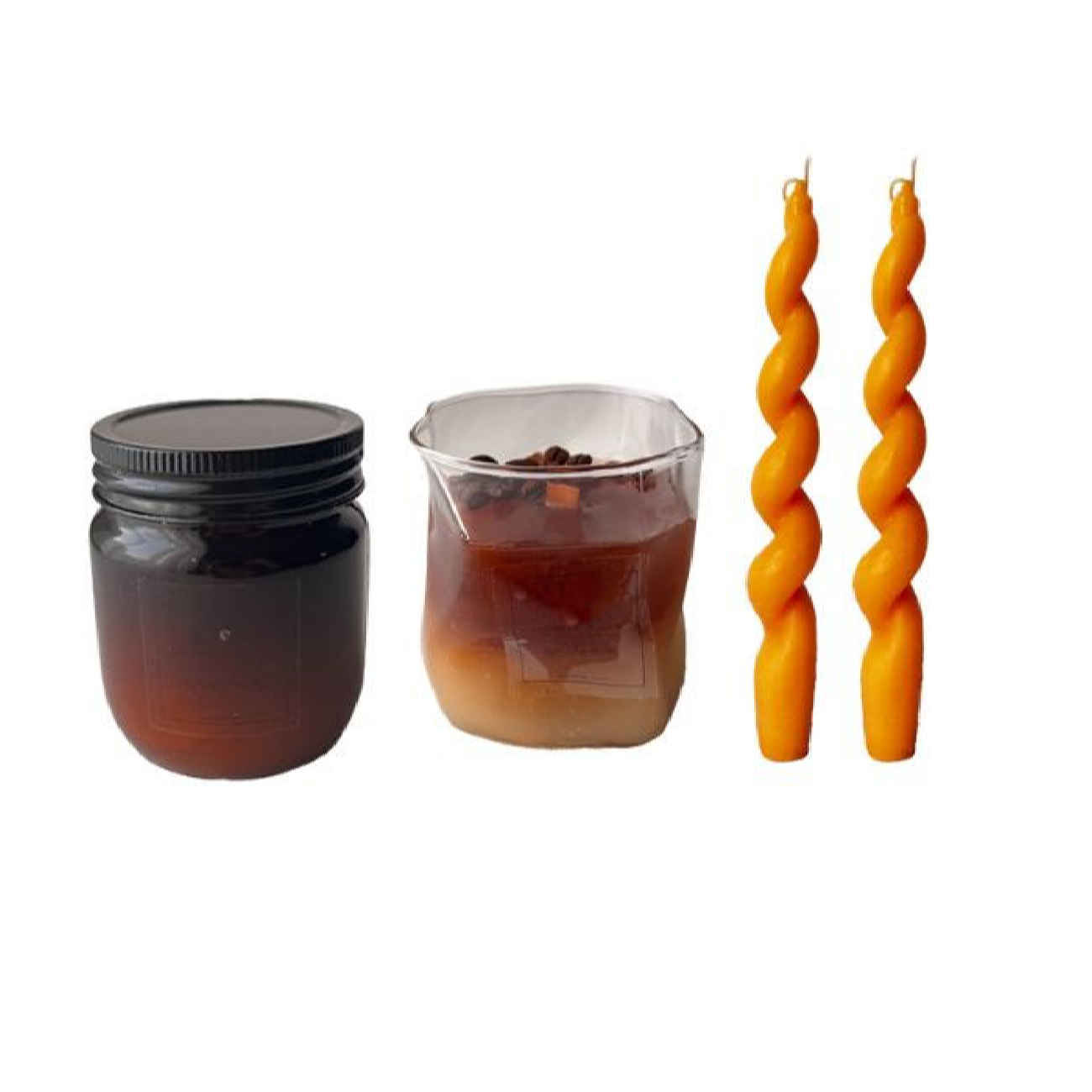 Modernes Kaffeelicht-Set – Luxuriöse Kerzen für Kaffeeliebhaber (4 Stück)