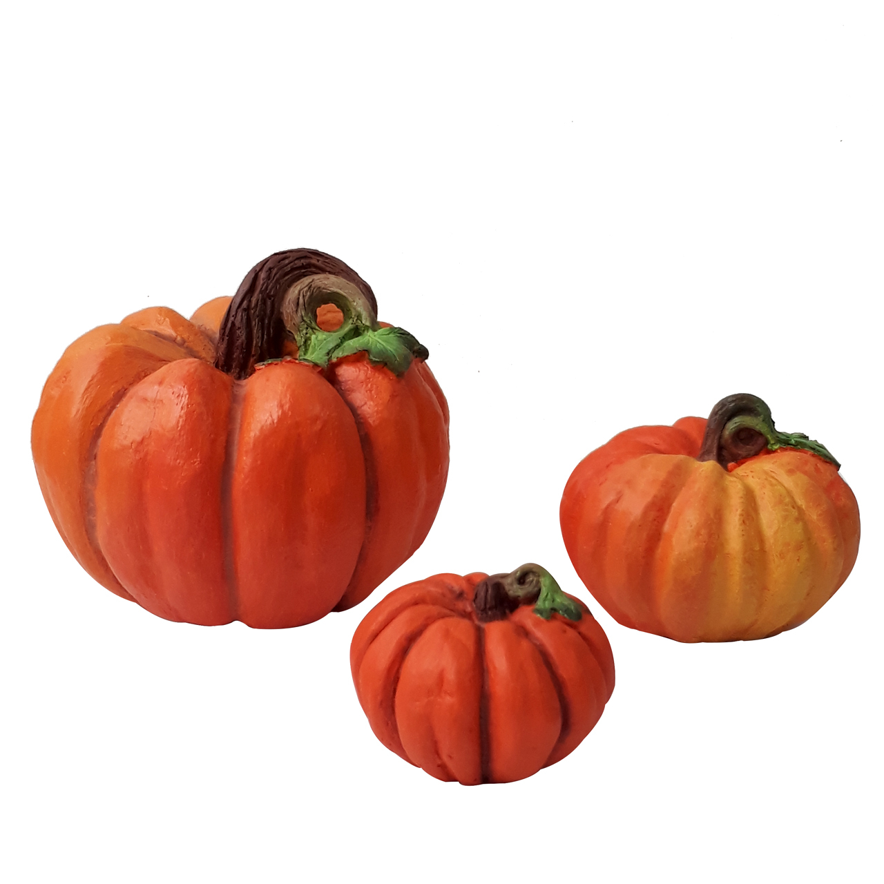 Polyester-Kürbisfigur – Geeignet für Halloween und Yalda, (3er-Set)