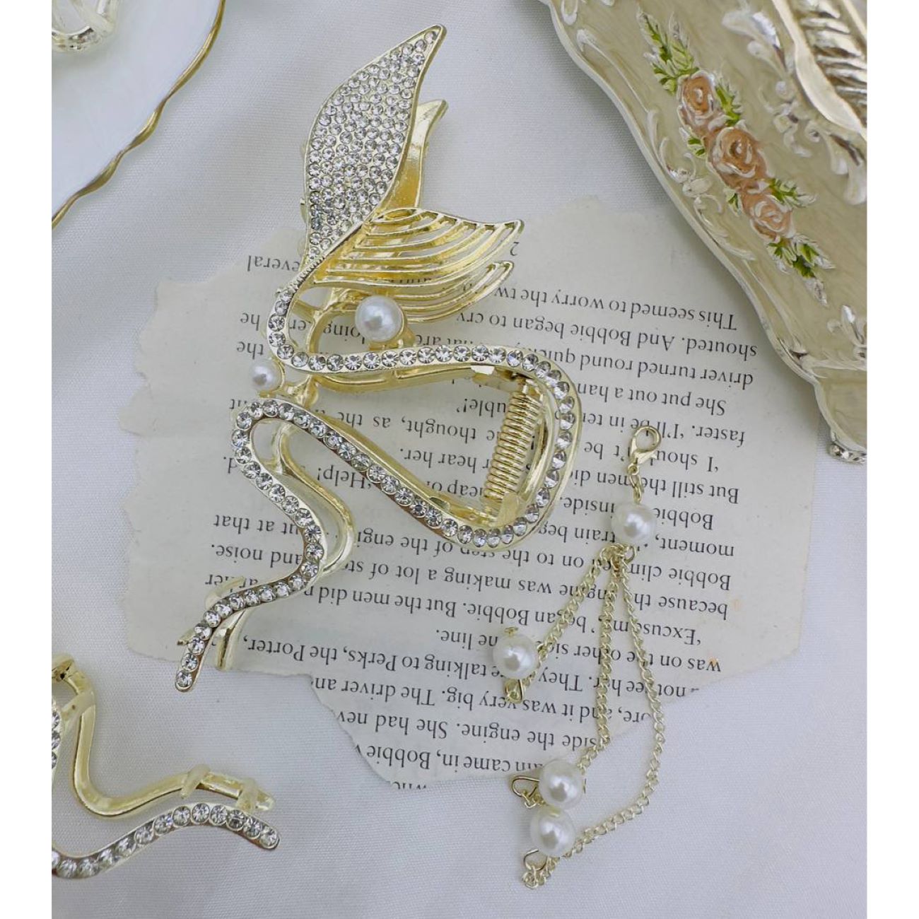 Strass-Haarklammer – Meerjungfrauen-Design