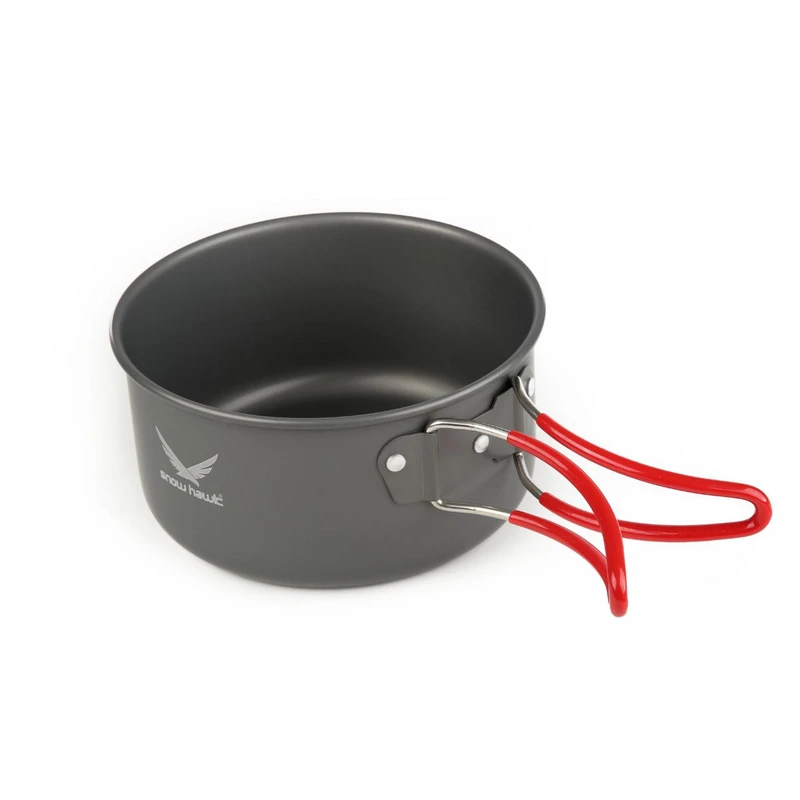 Snow-Hawk-Camping-Kochgeschirr-Set für 2 Personen – Langlebiges, platzsparendes Kochset