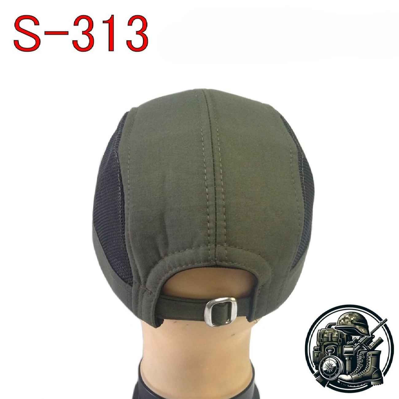 Taktische Baumwollmütze – Militärstil-Hut – Grün (Modell 313 S)
