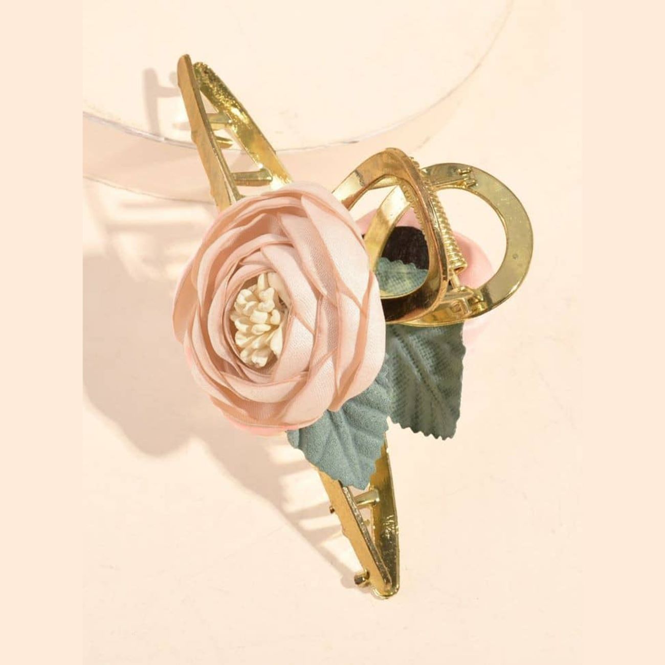 Thumbnail 3: Trendige & Sichere Haarklammern mit Stoff-Rosen-Design