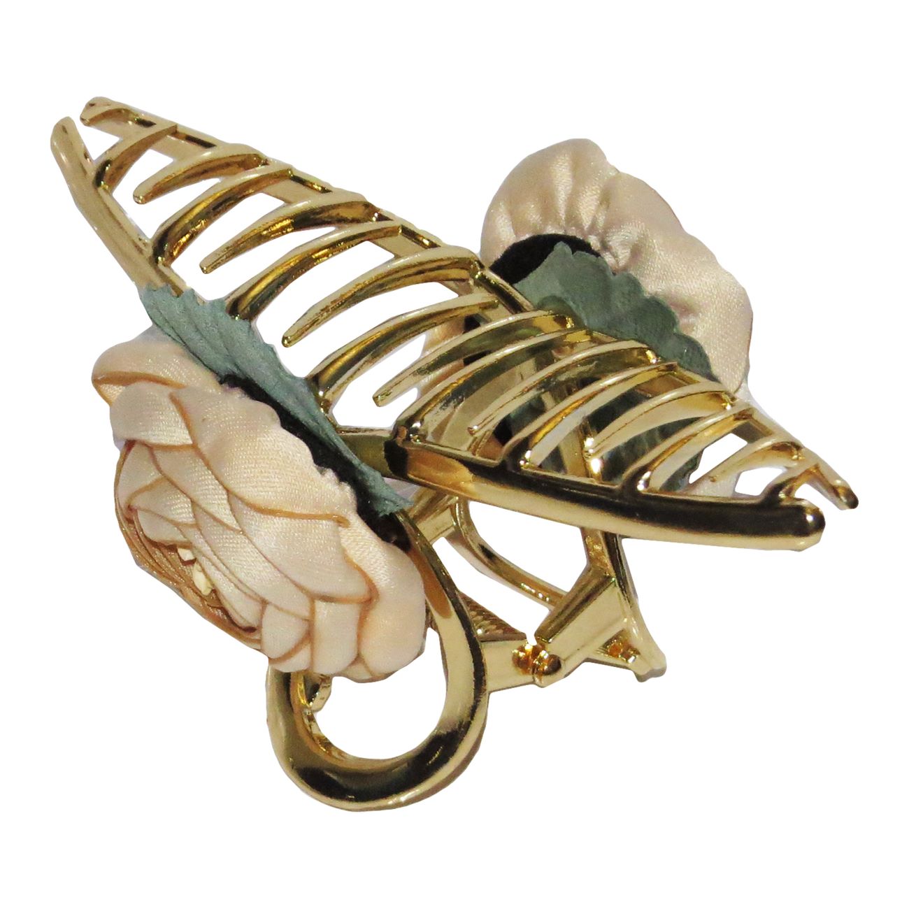 Trendige & Sichere Haarklammern mit Stoff-Rosen-Design