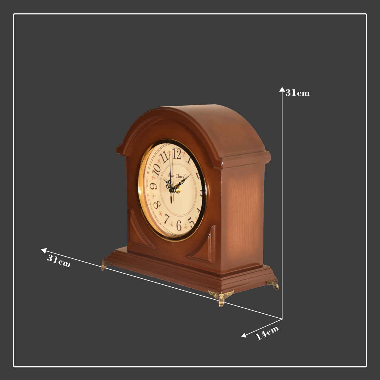 Ein Hauch von Vintage – Die warme, hölzerne Seele der Dre-Uhr in Braun