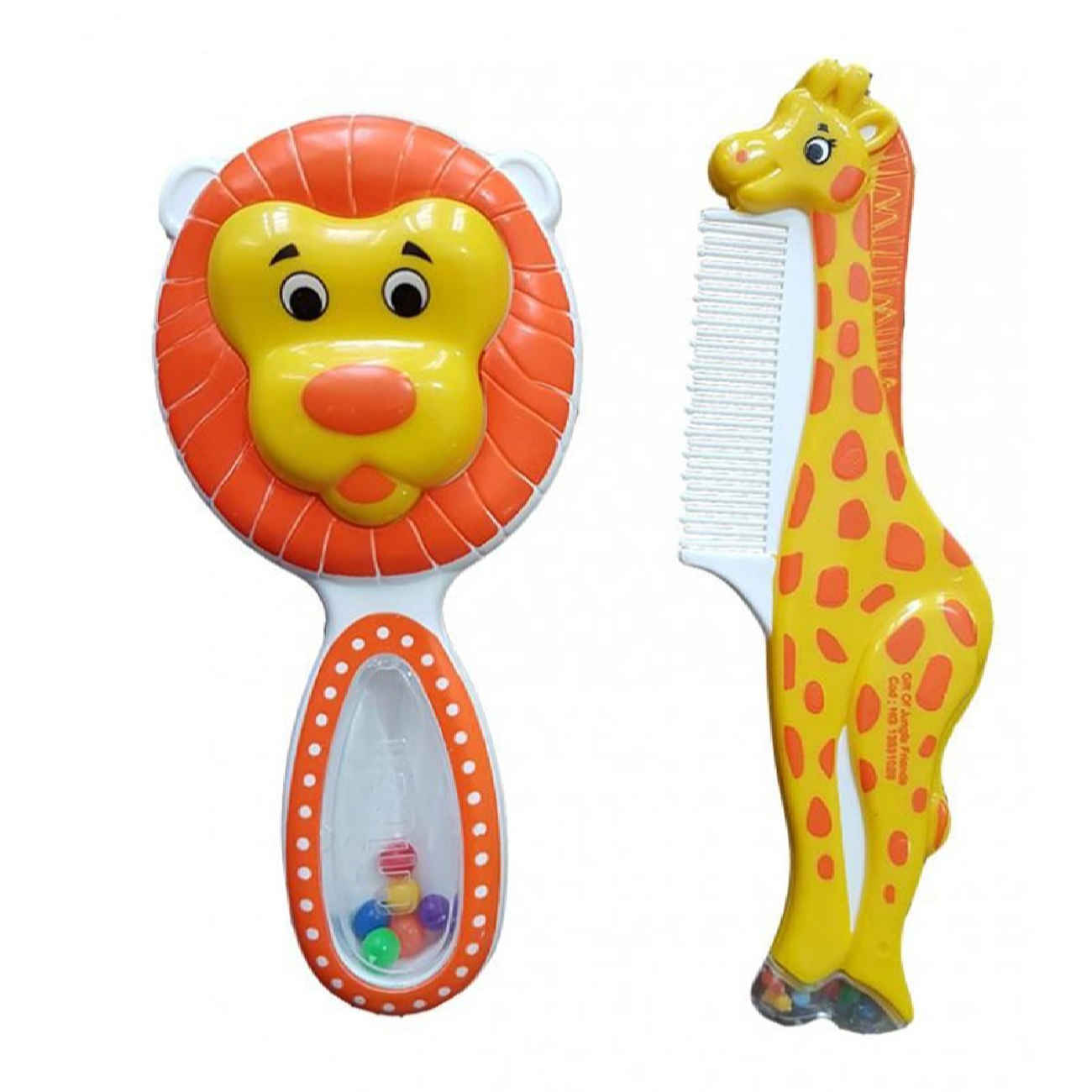 Baby-Kamm & Bürsten Set mit niedlichem Giraffen-Design – Perfekt für Babypflege