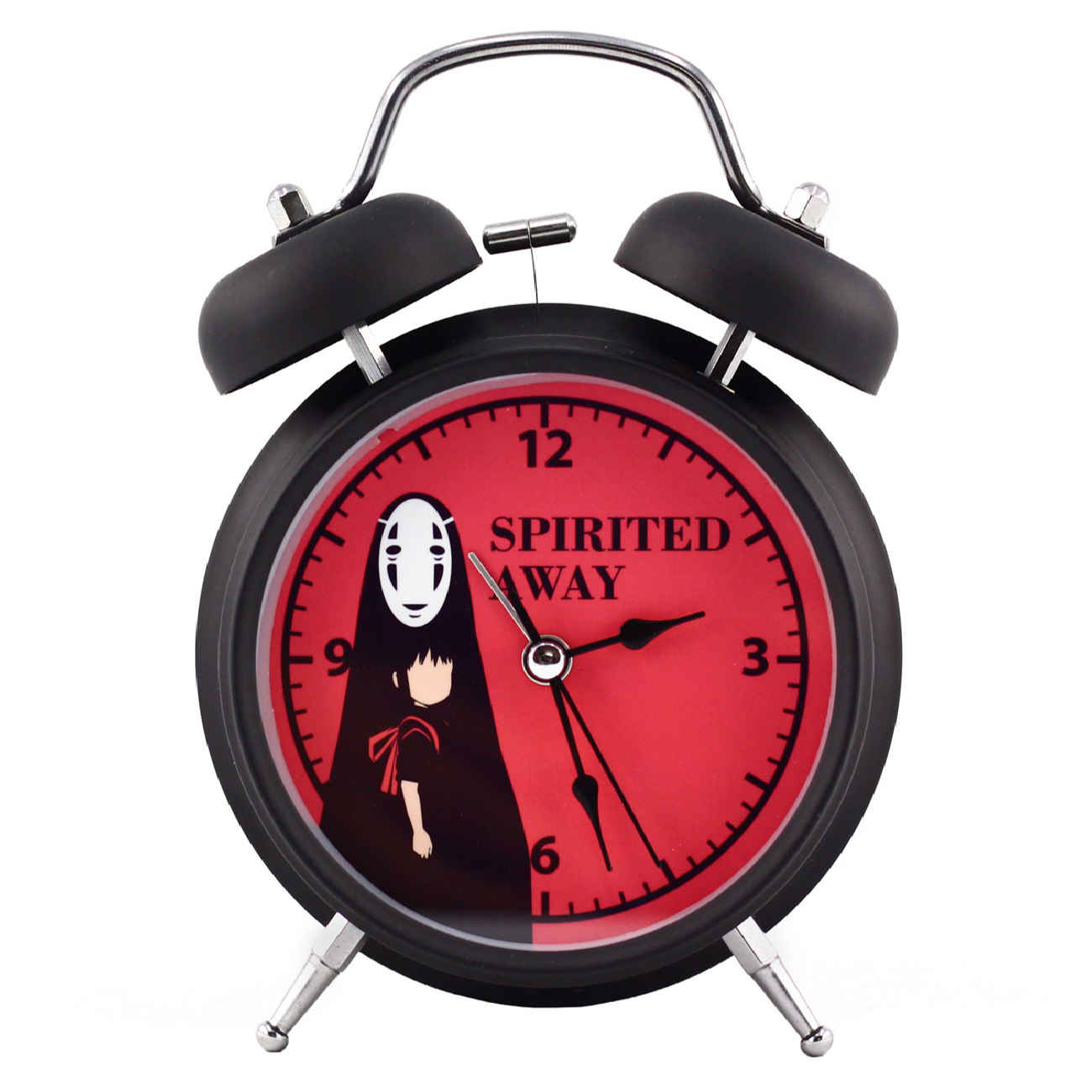 Schwarz & mutig Spirited Away – Doppelglocken-Wecker für echte Anime-Fans