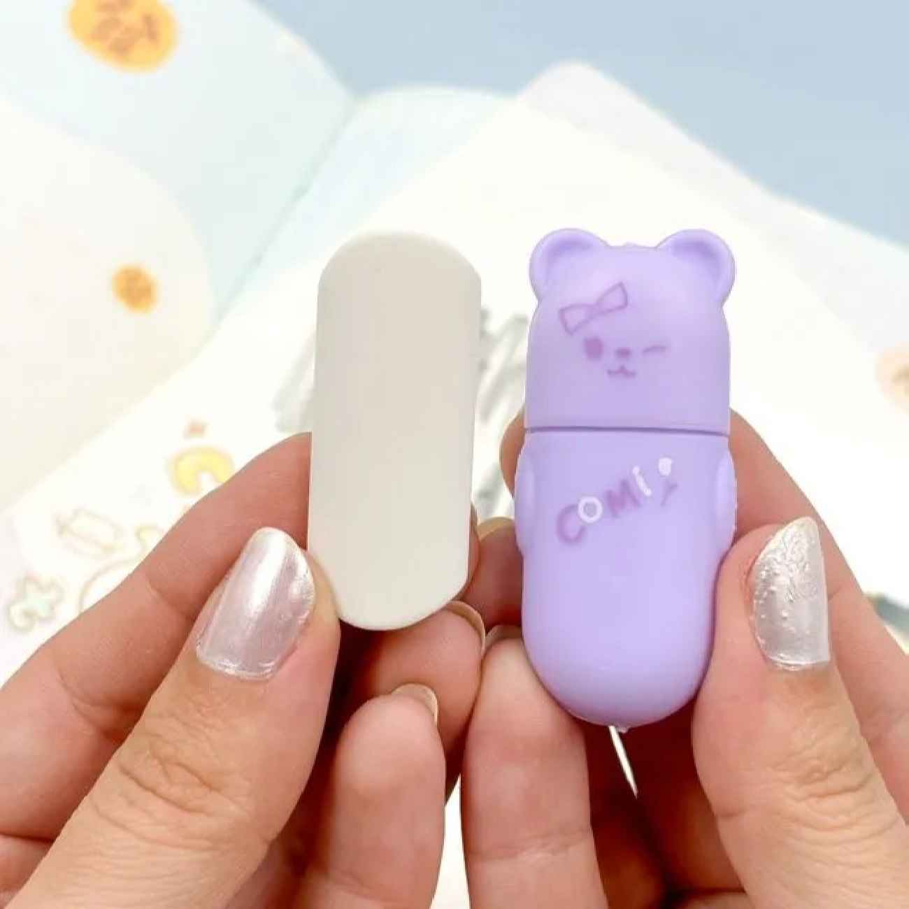 Bären-Radiergummi in Schachtel – Perfekt zum Verschenken, Sammeln und für den Schulspaß