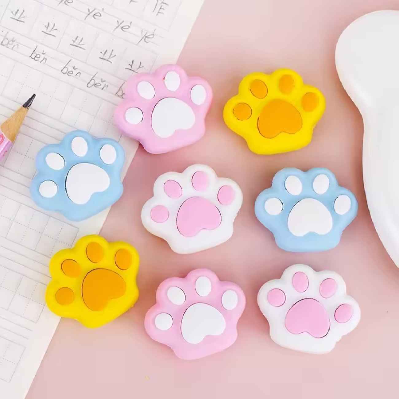 Radiergummi im Design einer Katzenpfote – Ideal für Sammler