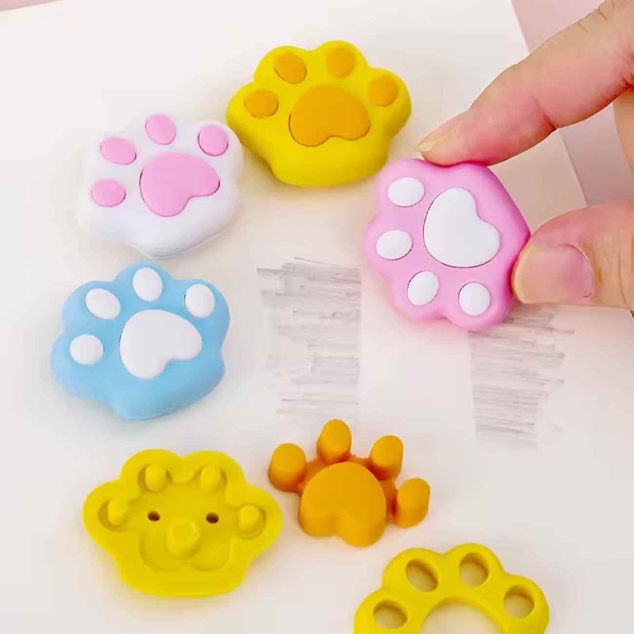 Radiergummi im Design einer Katzenpfote – Ideal für Sammler