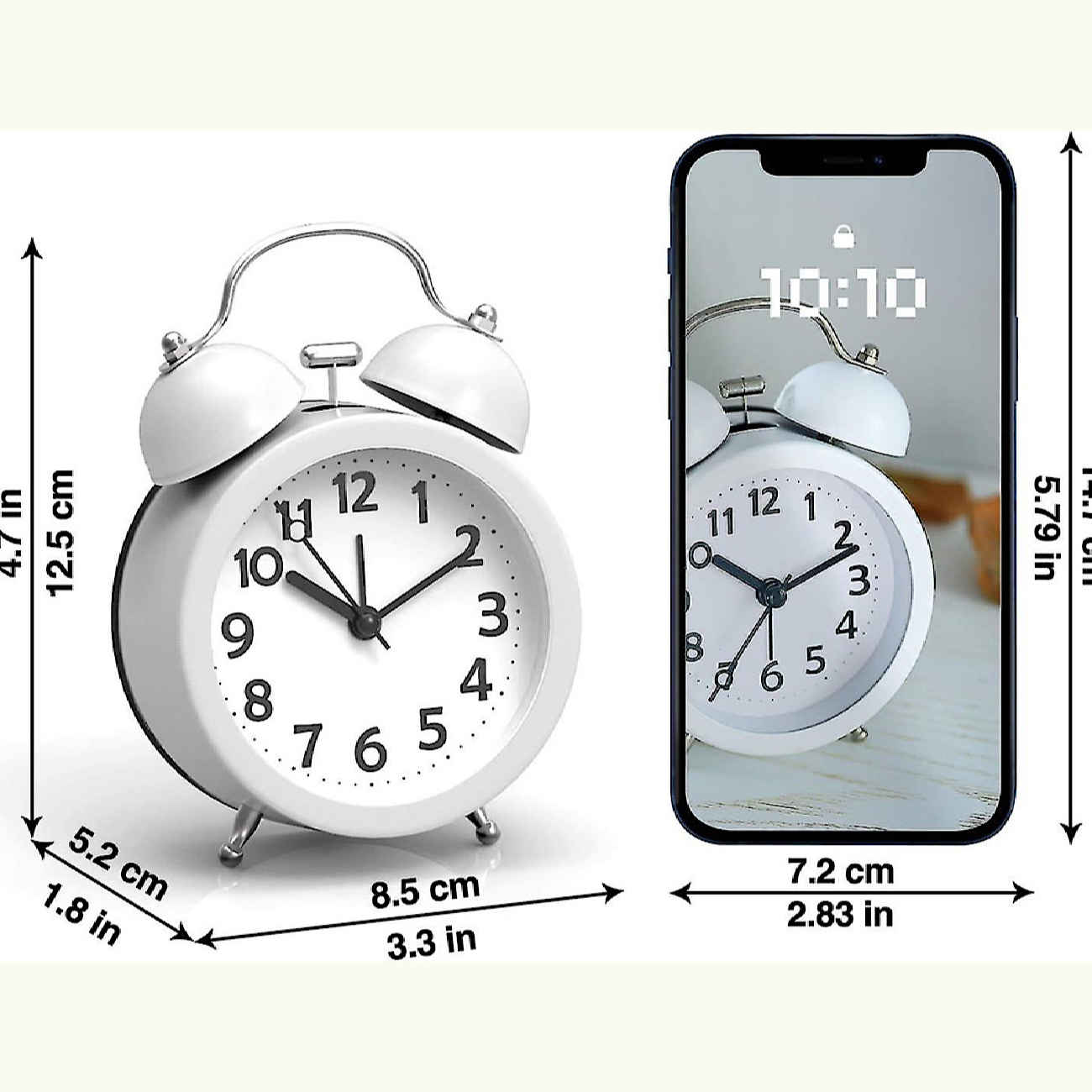 Klassischer Doppelglocken-Wecker – Bester Alarm für Tiefschläfer