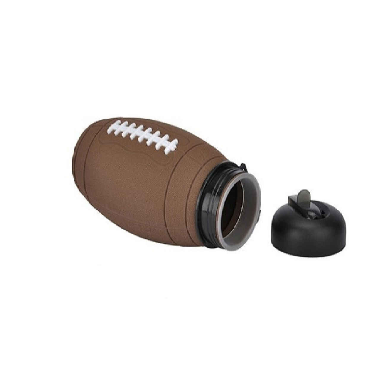 Zusammenklappbare Silikon-Wasserflasche – Rugby-Ball-Design, 0,55 L, tragbar & wiederverwendbar