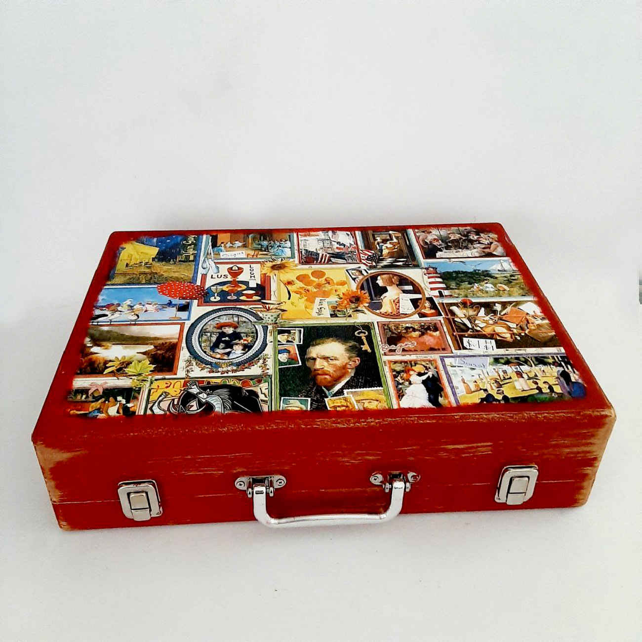 Kreative Frida-Holzstiftebox – Ideal für Kunstliebhaber & Studenten