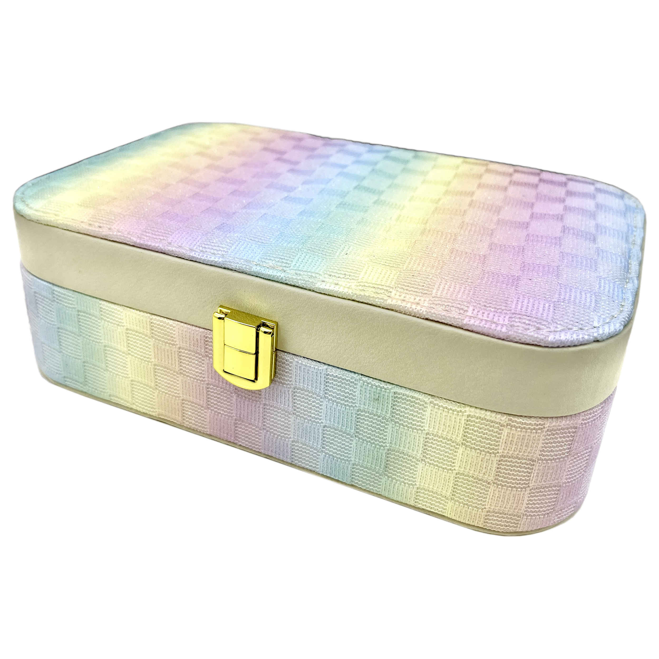 Elegante Schmuckbox aus Kunstleder für Reisen, Zuhause & als Geschenk