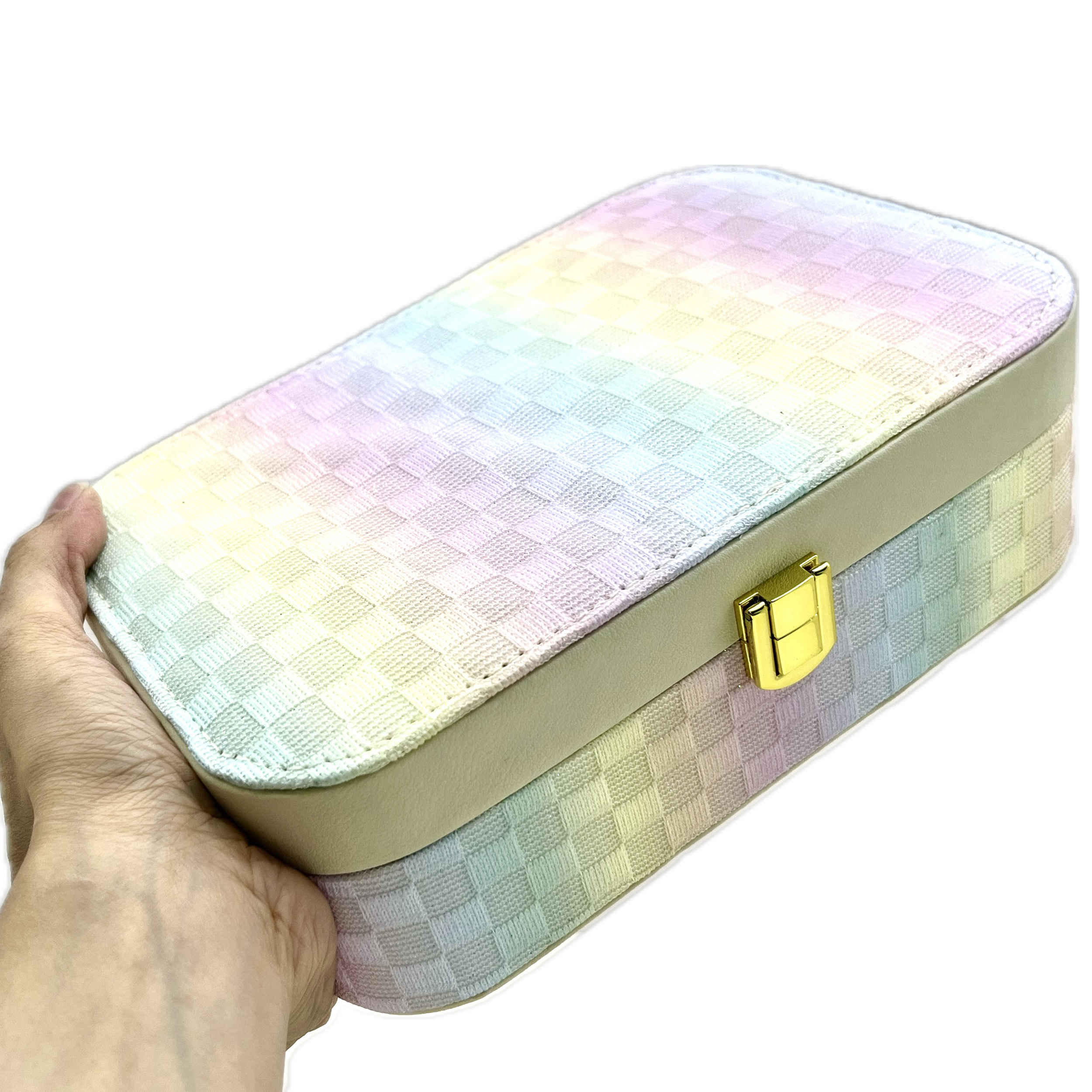 Elegante Schmuckbox aus Kunstleder für Reisen, Zuhause & als Geschenk