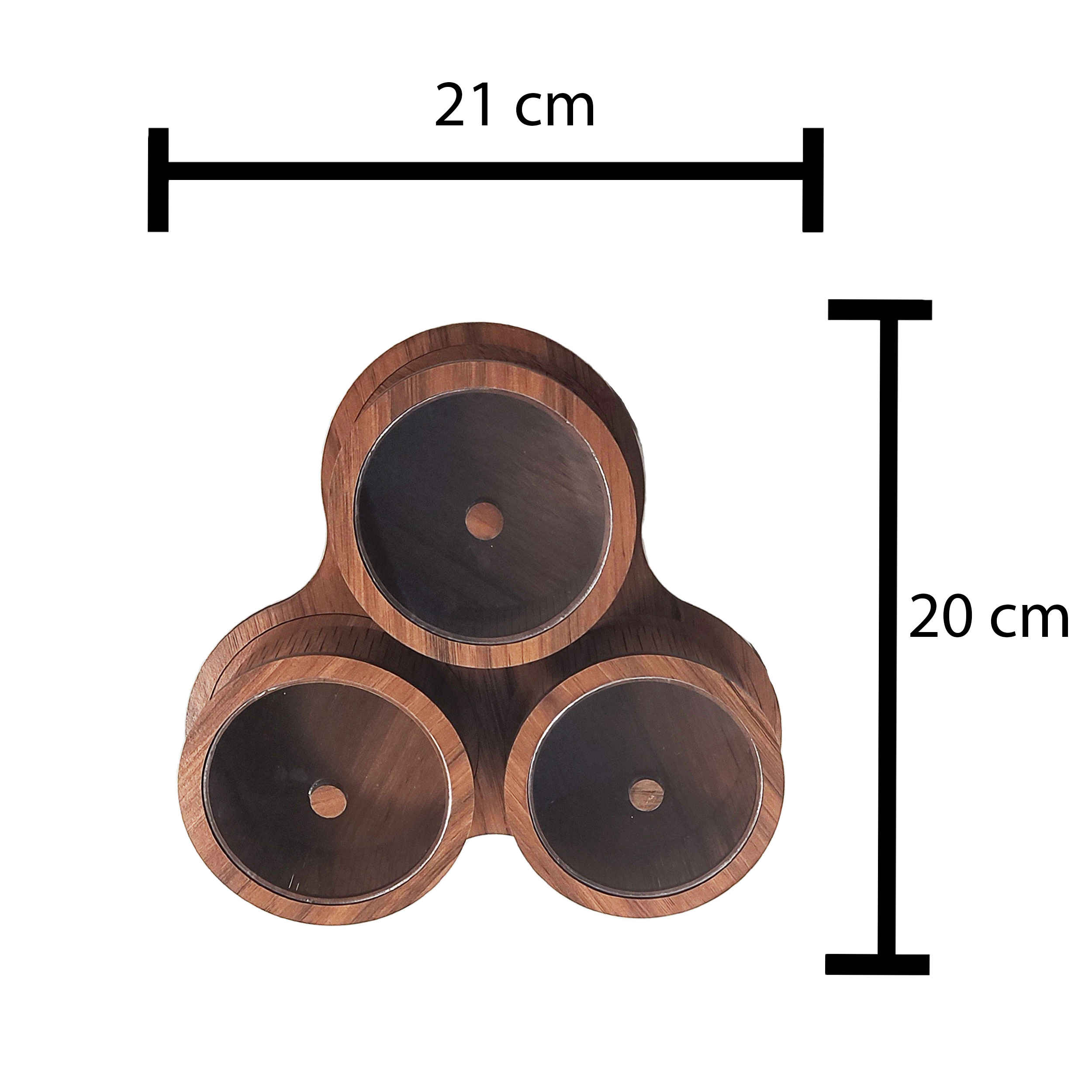 Elegante Holz-Nussbox – Perfekt für Küche & Tischorganisation