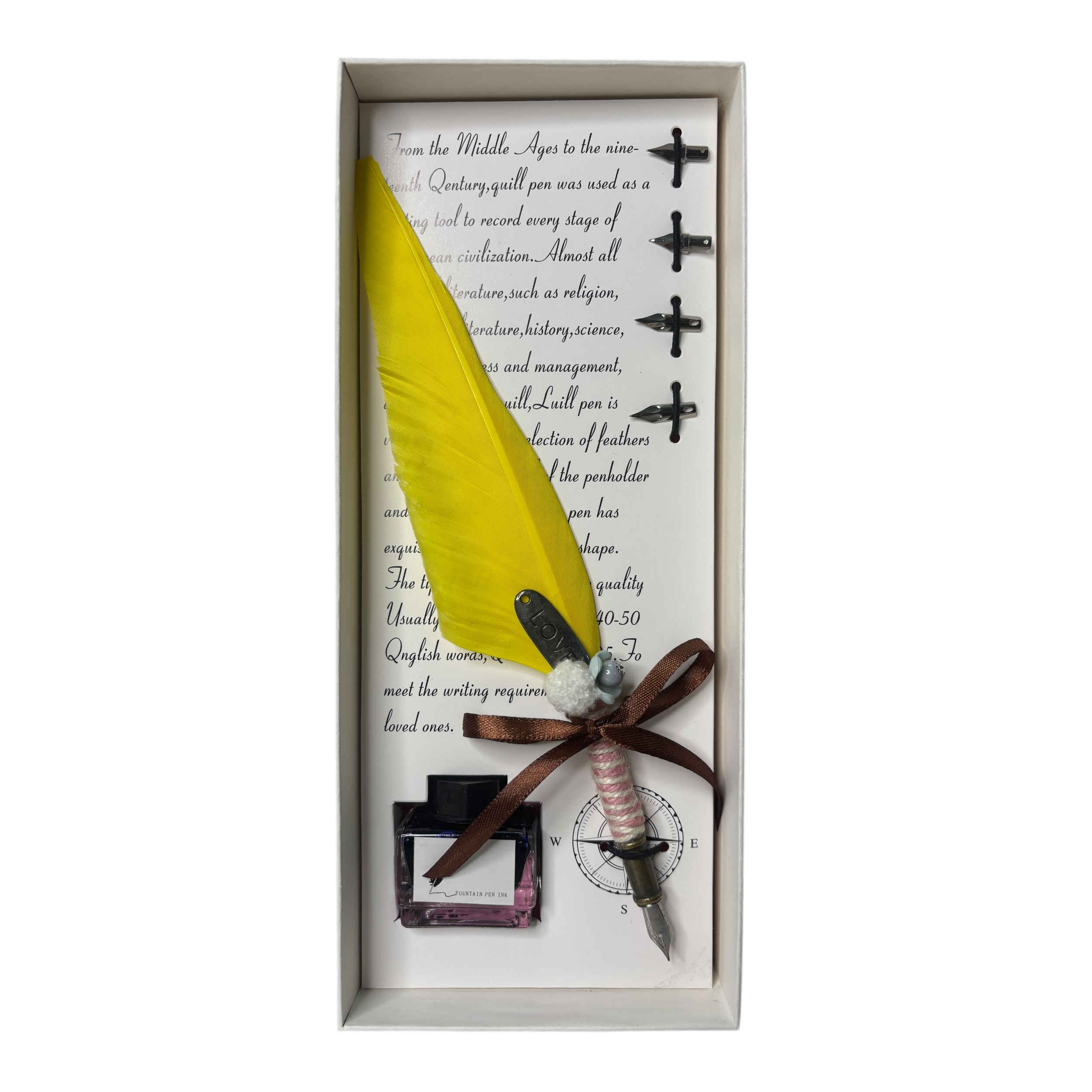 Federstift Set mit Tintenflasche – Perfektes Geschenk für Schriftsteller