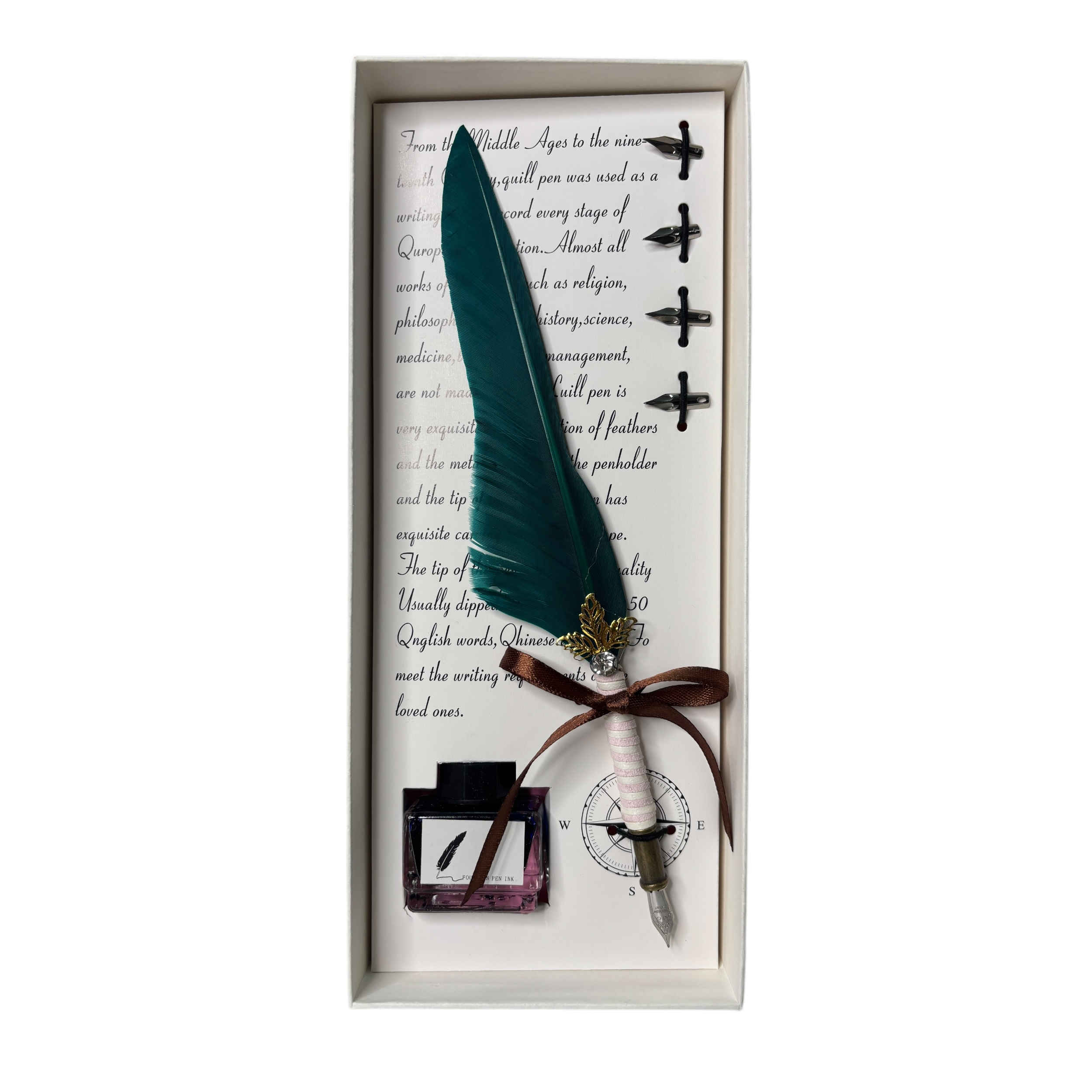 Federstift Set mit Tintenflasche – Perfektes Geschenk für Schriftsteller