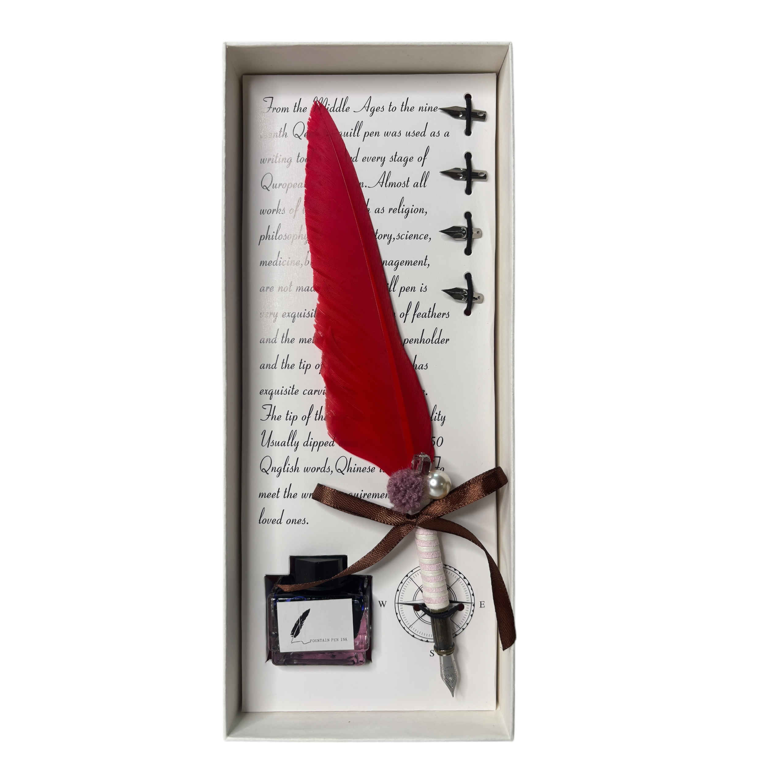 Federstift Set mit Tintenflasche – Perfektes Geschenk für Schriftsteller